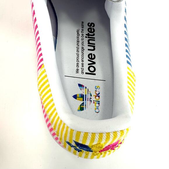 Wn Sneaker Size 11 Adidas Stan Smith Pride Love Unites Special Edition Laced New - Picture 5 of 15
